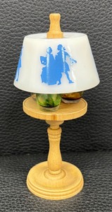 lot 219 image: Vintage Hi-lights Miniature Lamp Style Perfume Bottle Holder