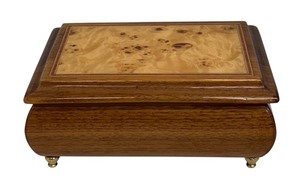 lot 236 image: Inlaid Wood Musical Jewelry Box