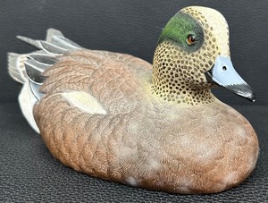 lot 7 image: Jules A. Bouillet Handcrafted Wigeon Duck - Signed and Numbered