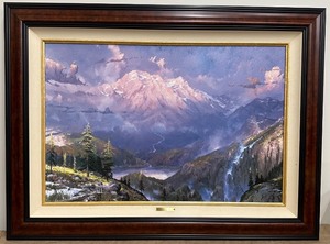lot 14A image: Thomas Kinkade Limited Edition Framed Canvas Twilight Vista