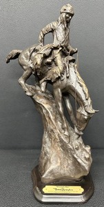 lot 23 image: Mountain Man Bronze-Style Sculpture by Frederic Remington for Dave Grossman Designs