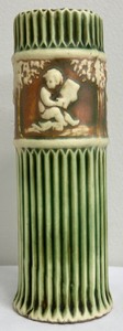lot 84 image: Vintage Roseville Donatello Pattern Vase