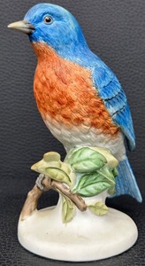 lot 91 image: Topline Imports Japan Porcelain Blue Bird Figurine