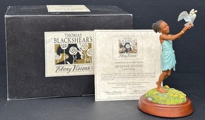lot 127 image: Thomas Blackshears Ebony Visions Message to God Limited Edition Figurine #37072 with Box and COA