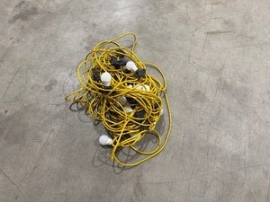 lot 115 image: Two Strings of Temporary Emergency Lights.