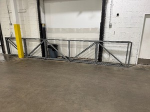 lot 131 image: Two Metal Safety Rails.  22 Feet Long x 3 Wide x 42 High