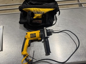 lot 52 image: DeWALT 12 VSR Hammer Drill DW511 with DeWALT Bag.  Tested. Works.