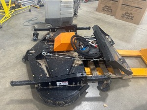 lot 1 image: Mower Deck with Bobcat Plate Attachment