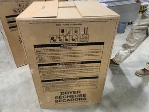 lot 137 image: New in Box Whirlpool Coin Operated Commercial Gas Dryer CGM2745Q (Box Opened for Pictures)