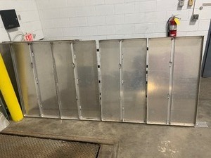 lot 139 image: Large Stainless Flip-Up Panel