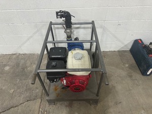 lot 83 image: Honda Motor GX390 with Pump.  Motor works great. Pump needs attention has undiagnosed problem. Pump works but not optimally.
