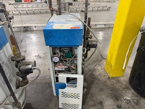 lot 177 image: Sentry Slat-Fin Gas Furnace. Model S-60EDP.  Worked when removed.