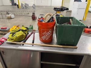 lot 183 image: Handymans Special - Miscellaneous Tools - Bits, Bolt Cutter, Drywall Tools and more.