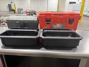 lot 143 image: Two Toolboxes with Two Milwaukee Tool Bins