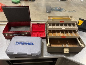 lot 160 image: Tackle Box and Three Toolboxes