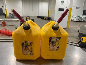 lot 161 image: Two Five Gallon Diesel Cans