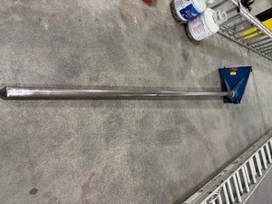 lot 170 image: Arrow Carpet Pull Model 5030. 1500 lb Capacity. 9 length 2 12 Diameter. Forklift Mounting Bracket.