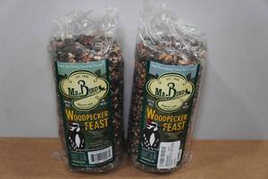 lot 55 image: 2 Mr Bird Woodpecker Feast 1.14lb Cylinders