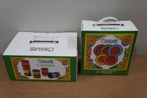 lot 157 image: Carlos Cactus Canyon Terracotta Salad Plate and Cup Sets