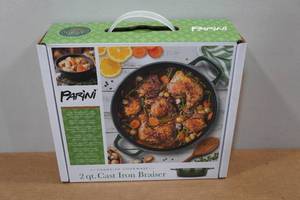 lot 160 image: Parini 2 Quart Cast Iron Braiser