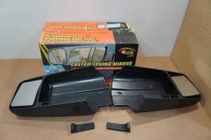 lot 245 image: Custom Towing Mirrors - Black