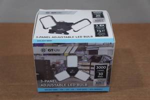 lot 249 image: 3-Panel Adjustable LED Bulb