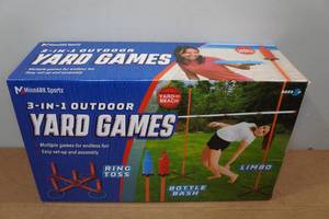 lot 267 image: 3-In-1 Outdoor Yard Game Set