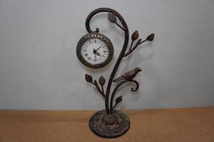 lot 273 image: Cast Iron Bird Clock