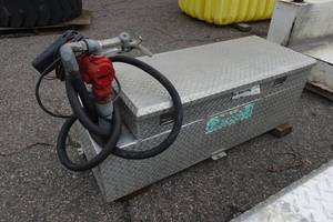 lot 458 image: RDS 60 Gallon Refueling Tank and Toolbox Combo with 20 GPM Pump