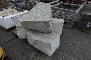 lot 469 image: Large Decorative Stones - Possibly Limestone