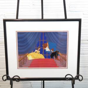 lot 175 image: 20 x 17 Framed and Matted Beauty and the Beast Change of Heart Sericel Limited Edition of 5000