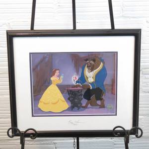 lot 176 image: 20.5 x 17.5 Framed and SIGNED Beauty and the Beast Sericel Limited Edition 3500 - Paige Ohara