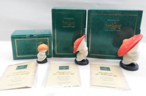 lot 31 image: WDCC Fantasia Hop Low, Mushroom Dancer Medium & Mushroom Dancer Large