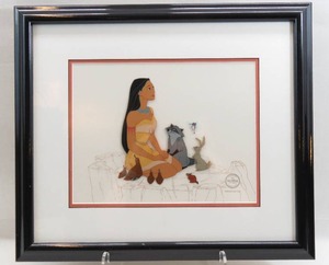 lot 43 image: Walt Disney Pocahontas Sericel Limited Edition 5000 Signed by Eric Goldberg 21 x 19