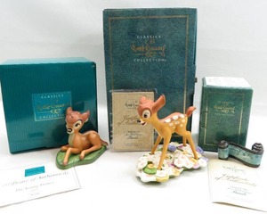 lot 48 image: WDCC Bambi Lot of 3 - Young Prince, Purty Flower and Opening Title