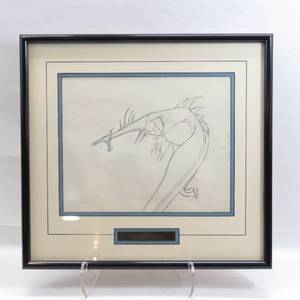lot 59 image: 19 x 18 Original 1959 Walt Disney Studios Animation Pencil Drawing of Maleficent as the Dragon - Sleeping Beauty