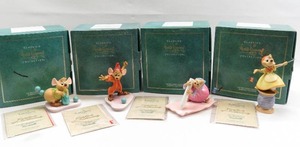 lot 78 image: WDCC Cinderella Lot 4 Mice - Gus, Jaq, Chalk Mouse, Needle Mouse