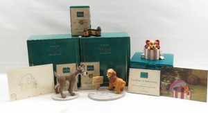 lot 92 image: WDCC Lady and the Tramp Lot of 4 - Lady, Tramp, Opening Title