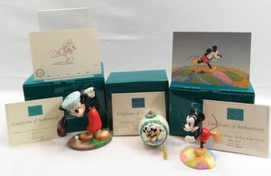lot 116 image: WDCC Mickey Lot of 3 - Ornament, Millenium Mickey, Golf Mickey