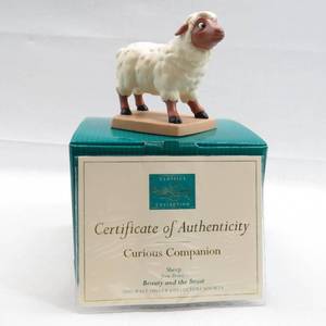 lot 136 image: WDCC Beauty and the Beast Sheep Curious Companion
