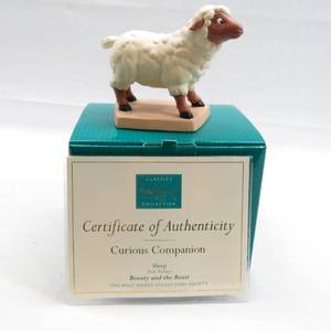 lot 137 image: WDCC Beauty and the Beast Sheep Curious Companion Figure