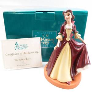 lot 142 image: WDCC Beauty and the Beast Belle Holiday Princess The Gift of Love