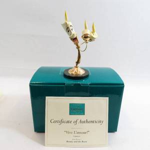 lot 153 image: WDCC Beauty and the Beast Lumiere Vive Lamour