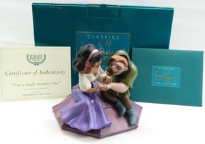 lot 80 image: WDCC Hunchback of Notre Dame Not a single monster line Esmeralda and Quasimodo