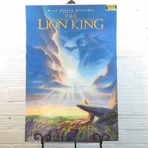 lot 200 image: The Lion King Movie Poster 40 x 27