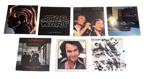 lot 71R image: FR - Set of 7 Assorted Vinyl Record Albums Including Rolling Stones, Neil Diamond, U2, Star Wars and More