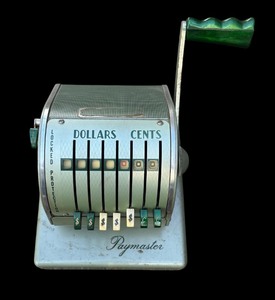 lot 151R image: G - Vintage Paymaster Mechanical Check Writer