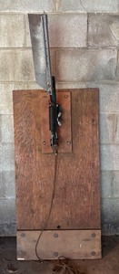 lot 153R image: G - Trius Model 64 Clay Pigeon Thrower on Mounting Board