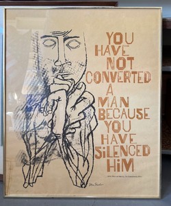 lot 4 image: Great Ideas Of Western Man litho by Ben Shahn