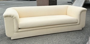 lot 13 image: Comfy Vintage Post Modern Sofa